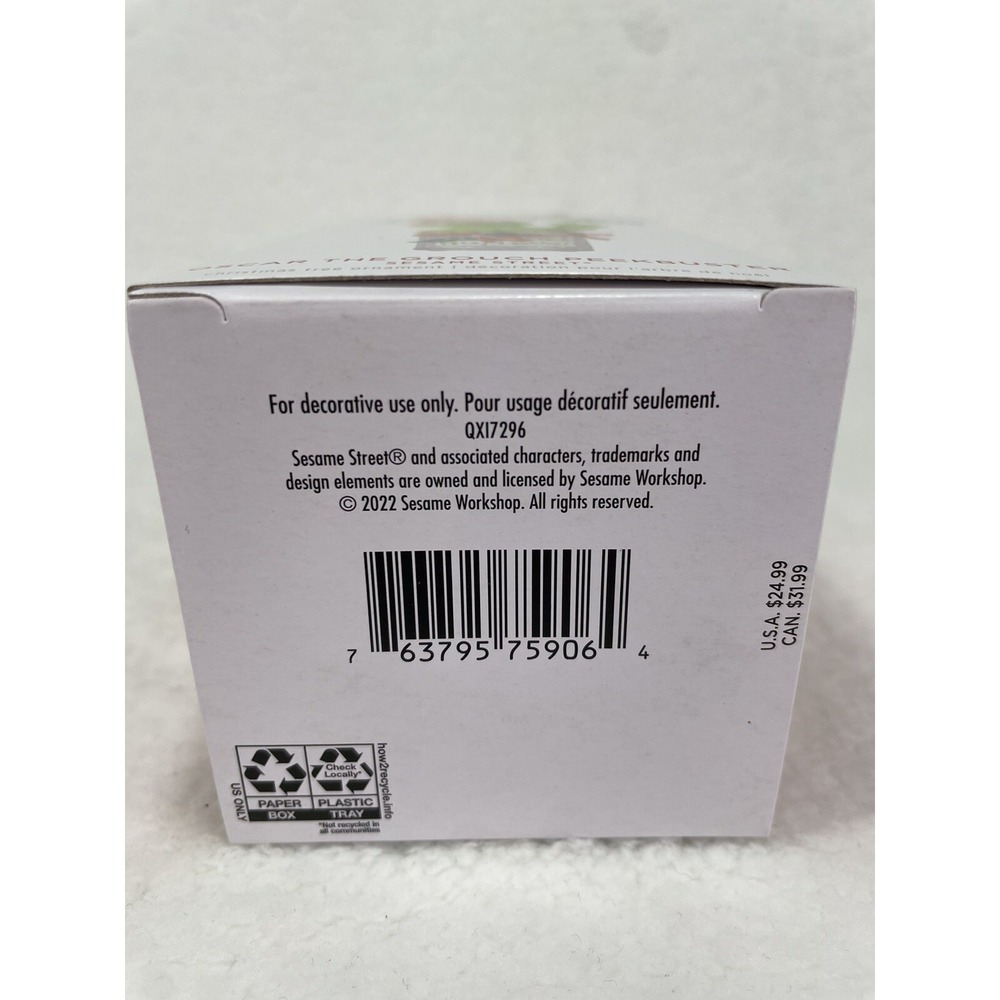Hallmark Keepsake 2022 Sesame Street Oscar The Grouch Peekbuster NIB. - Picture 5 of 5